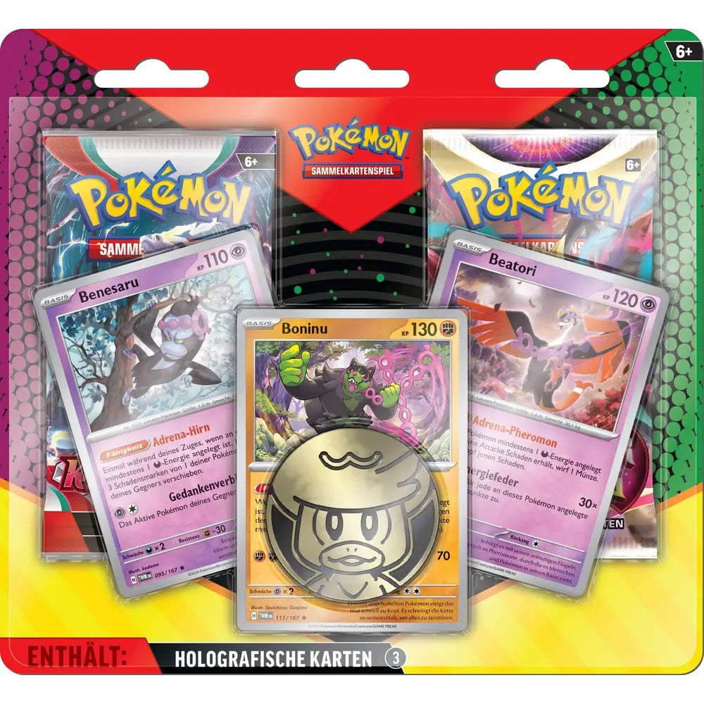 3 Pack Blister – Boninu Benesaru Beatori - Pokémon Deutsch 🇩🇪