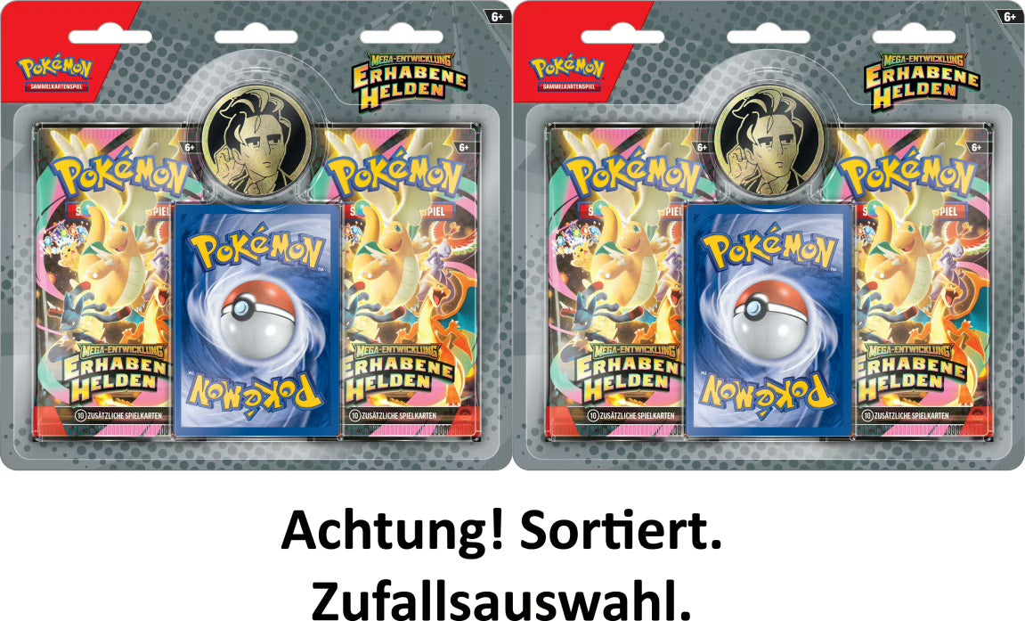 Erhabene Helden – 2 Pack Blister – Pokémon Deutsch 🇩🇪 CoolUp Cards
