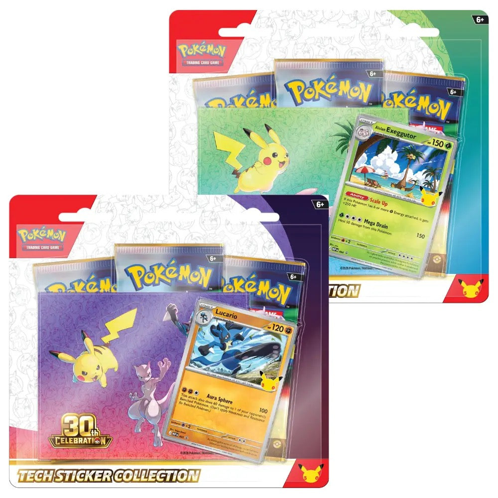 30 Jahre Edition – Tech Sticker Kollektion – Pokémon – Deutsch 🇩🇪 CoolUp Cards