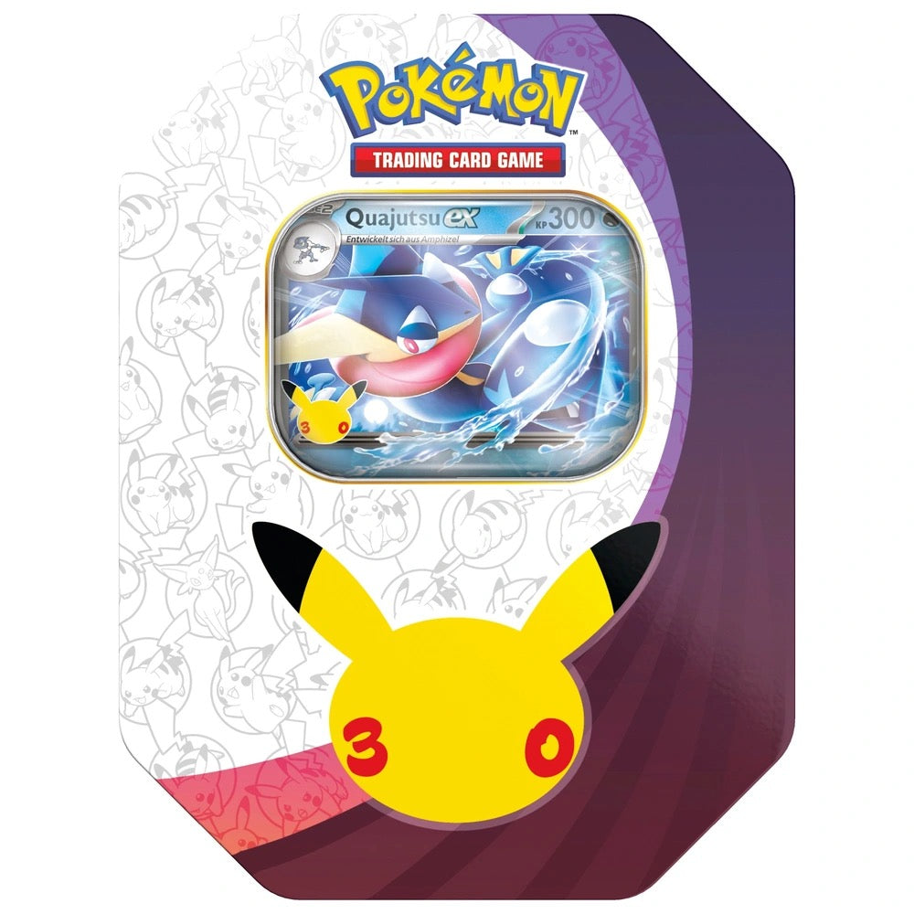 30 Jahre Edition – Quajutsu ex Tin – Pokémon – Deutsch 🇩🇪 CoolUp Cards