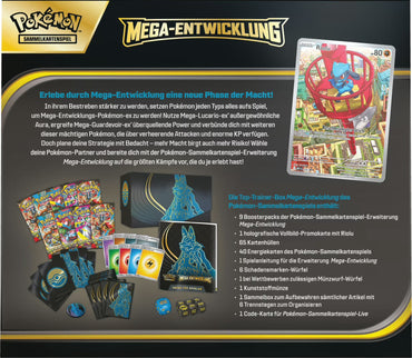 Mega Entwicklung Lucario – Top Trainer Box TTB – Pokémon Deutsch 🇩🇪 CoolUp Cards