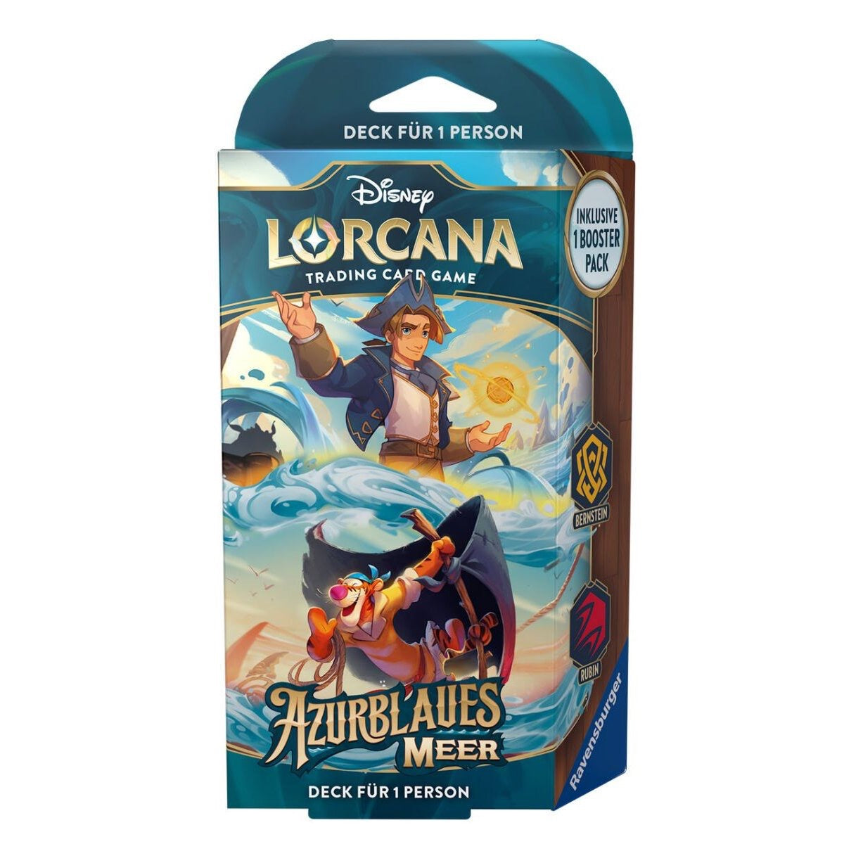 Azurblaues Meer – Starter Deck Bernstein und Rubin Disney Lorcana 🇩🇪 Deutsch CoolUp Cards
