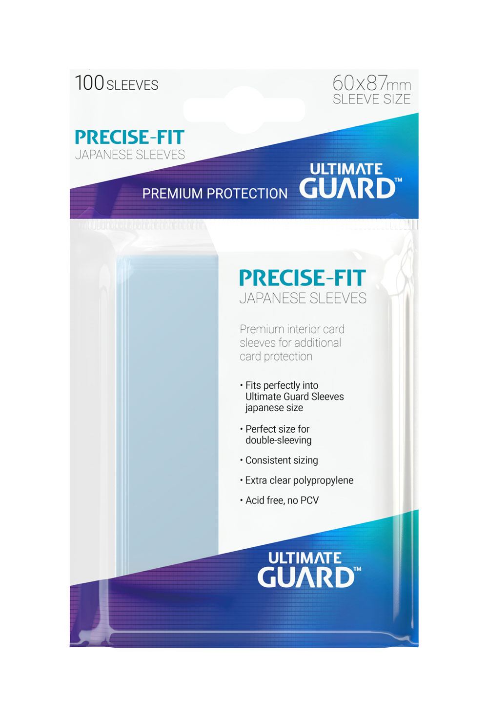 Precise-Fit Sleeves Japanese Size – Ultimate Guard, Transparent (100 Stk.) CoolUp Cards