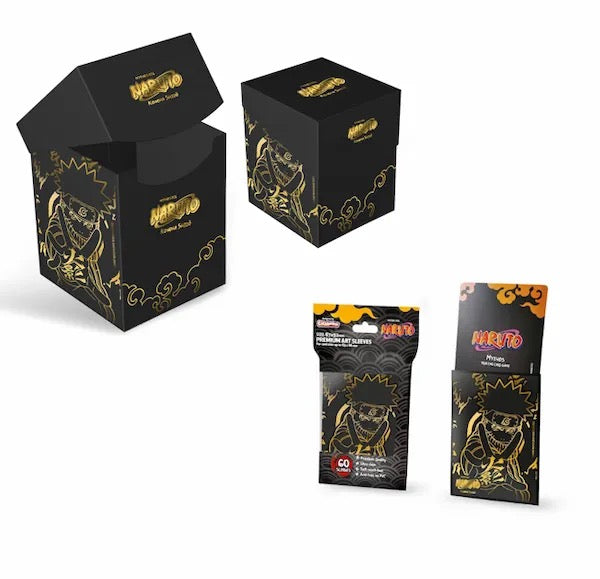 Sleeves + Deck Box – Gold Naruto – NARUTO Mythos CoolUp Cards