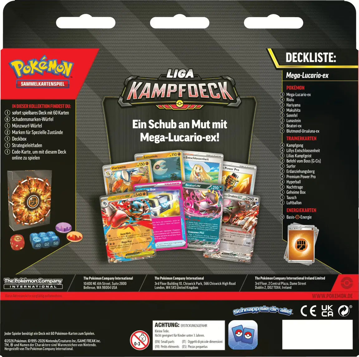 Mega Lucario Liga Kampfdeck – Pokémon 🇩🇪 Deutsch CoolUp Cards