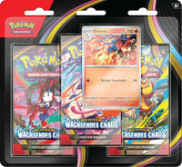 Wachsendes Chaos – 3 Pack Blister – Pokémon Deutsch 🇩🇪 CoolUp Cards