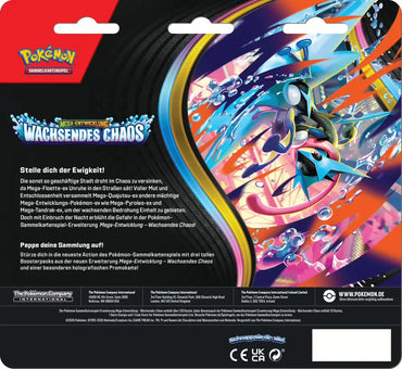 Wachsendes Chaos – 3 Pack Blister – Pokémon Deutsch 🇩🇪 CoolUp Cards