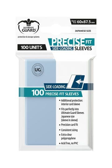 Inner Sleeves (JP) – Ultimate Guard - Precise-Fit Sleeves, Side-Loading, Japanische Größe, Transparent (100 Stk.)