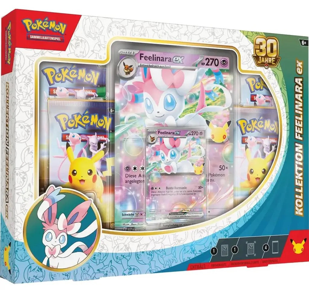 30 Jahre Edition – Feelinara ex Kollektion – Pokémon – Deutsch 🇩🇪 CoolUp Cards