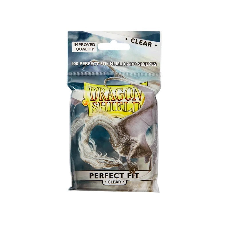 Perfect Fit Inner Card Sleeves – Dragon Shield Transparent (100 Stk.) CoolUp Cards
