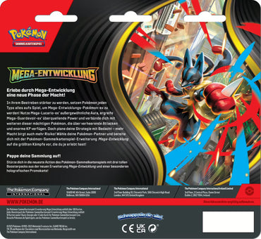 Mega Entwicklung – 3 Pack Blister – Pokémon Deutsch 🇩🇪 CoolUp Cards