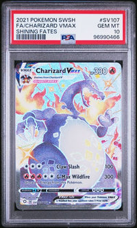 FA/ Charizard VMAX - Pokémon SWSH / SV 107/ SV 122   - GEM MINT PSA 10 - 🇬🇧 Englisch