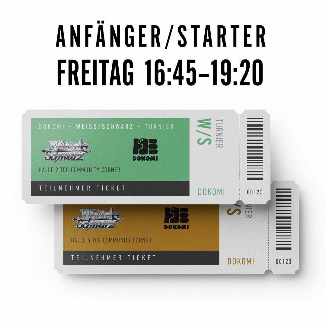 Weiß/Schwarz Anfänger/Trial - Freitag 16:45-19:20 Uhr - DoKomi Turnier 2025