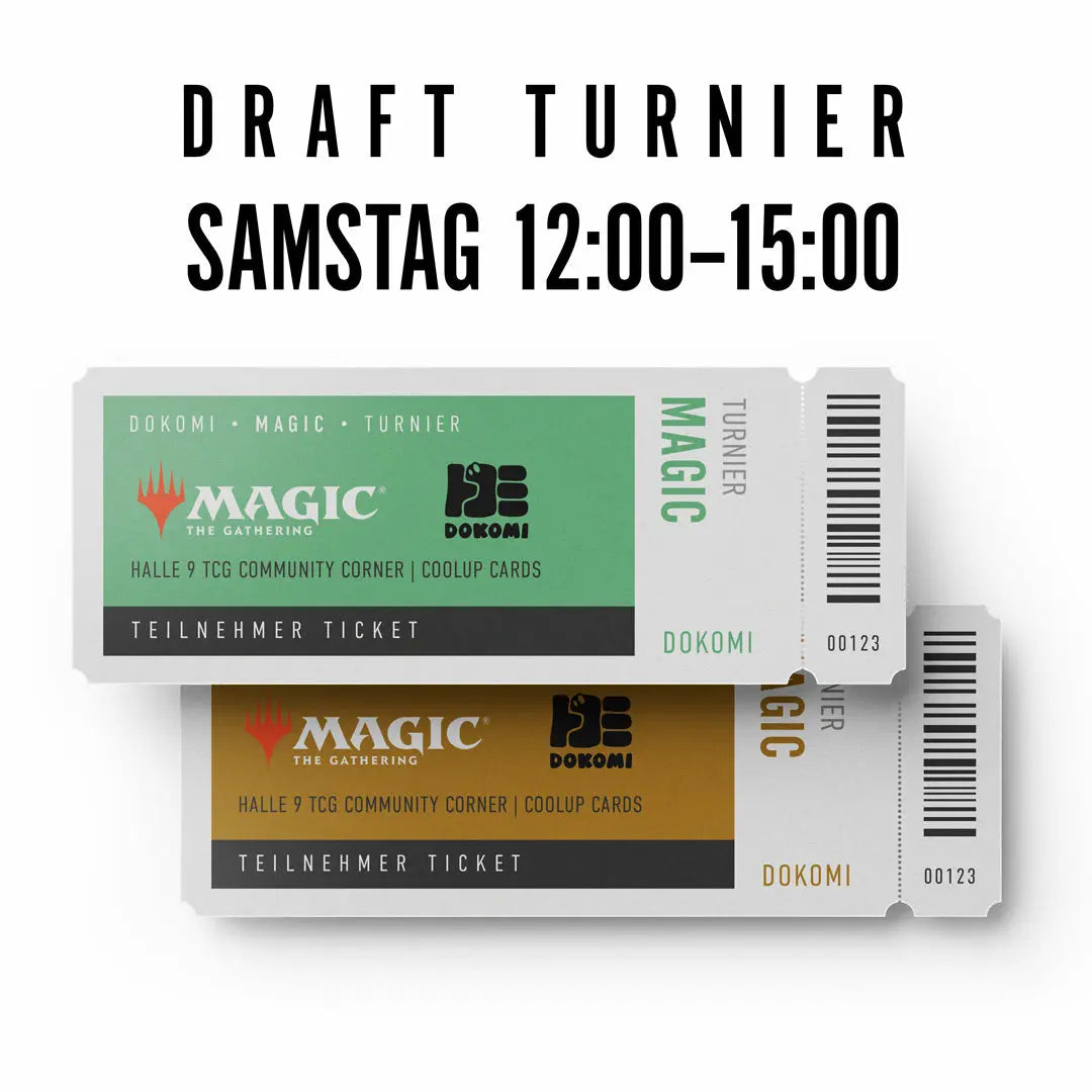 Magic: DRAFT Turnier @DoKomi – 30.05.2026 / 12:00-15:00 Uhr – Teilnehmer-Ticket CoolUp Cards