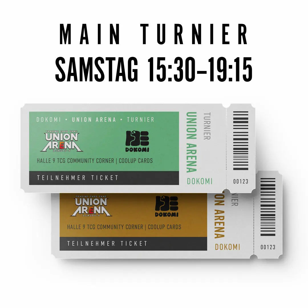 Union Arena: MAIN Turnier @DoKomi – 30.05.2026 / 15:30-19:15 Uhr – Teilnehmer-Ticket CoolUp Cards