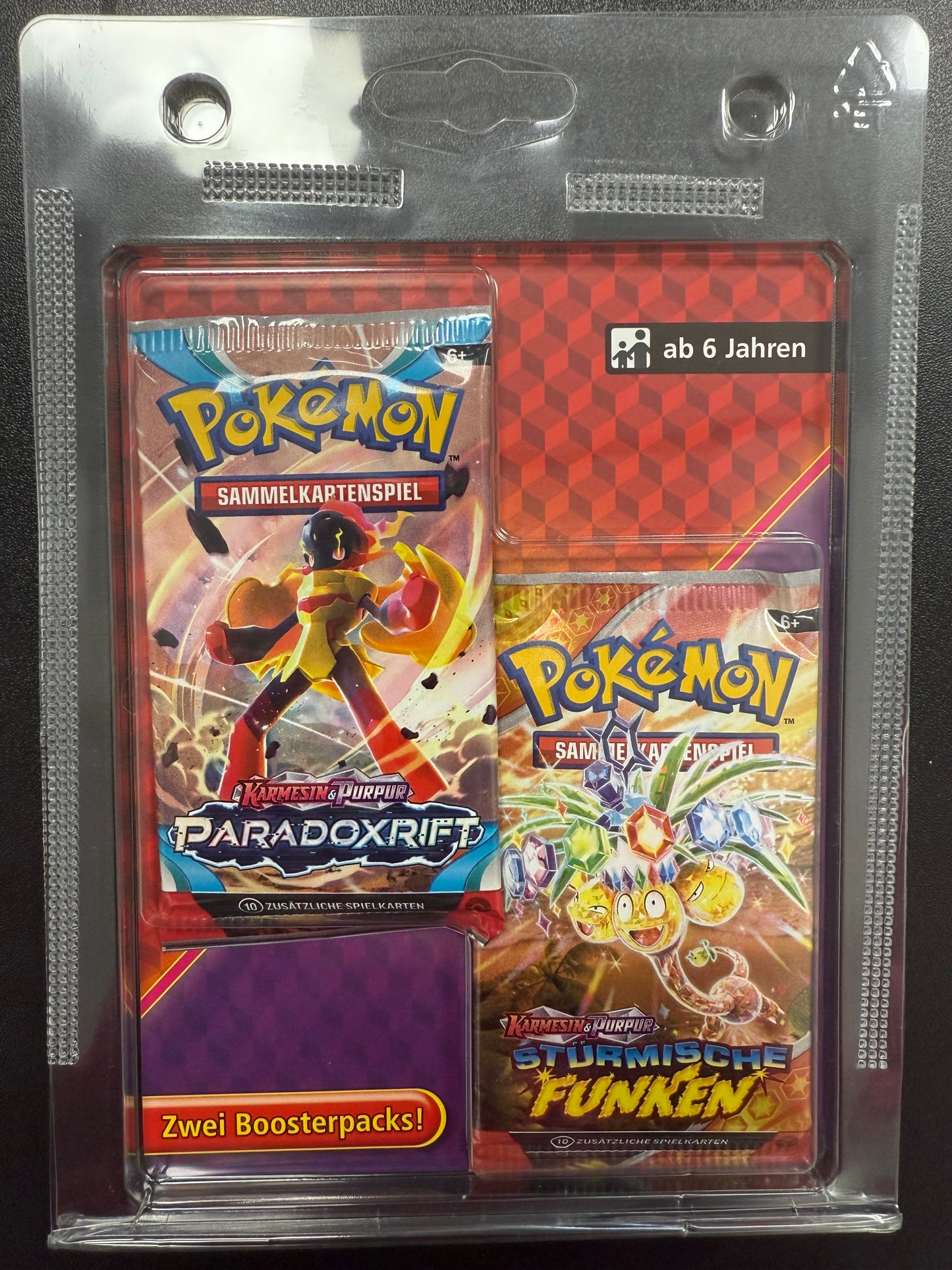 Karmesin & Purpur – Blister 2 Booster mit SSP – Pokèmon - 🇩🇪 Deutsch