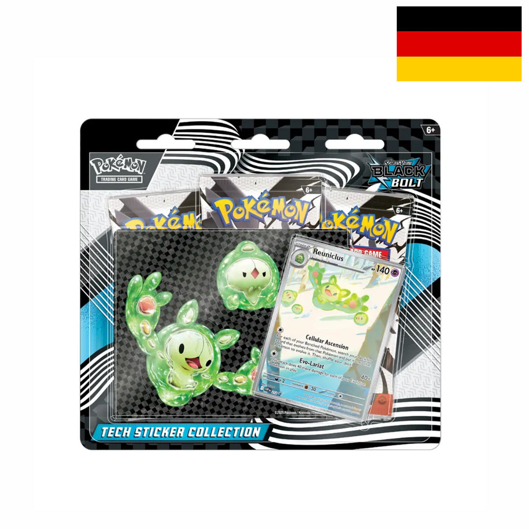 Schwarze Blitze – Tech-Sticker Blister – Pokémon Deutsch 🇩🇪 CoolUp Cards