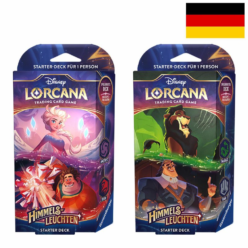 Disney Lorcana - Himmelsleuchten - 2x Starter Decks - 🇩🇪 Deutsch