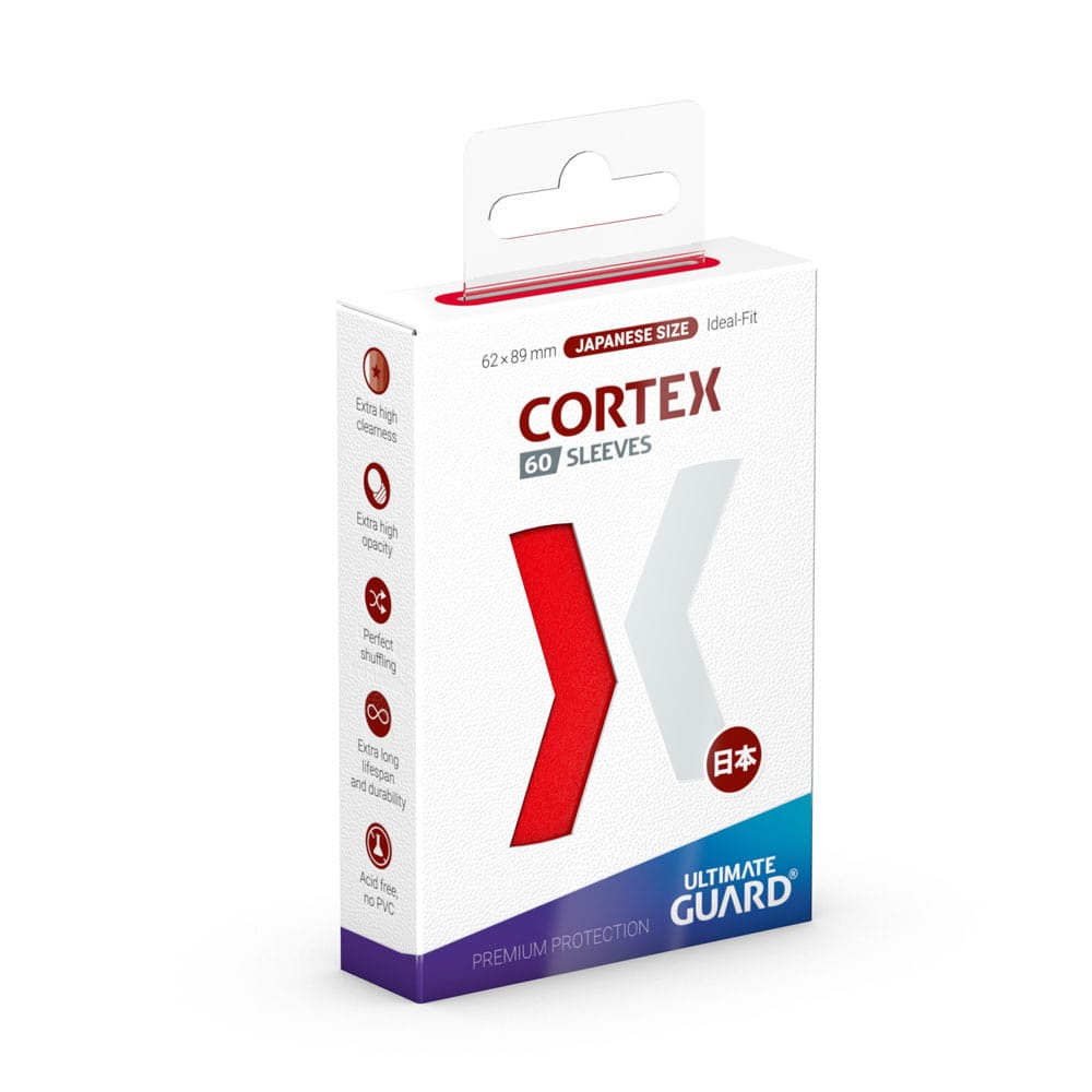 Sleeves – Ultimate Guard - Cortex Japanese Size Rot (60 Stk.)